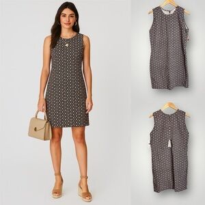 Lauren James | Sleeveless Dress Digital Flower Print Peek A Boo Cut Out